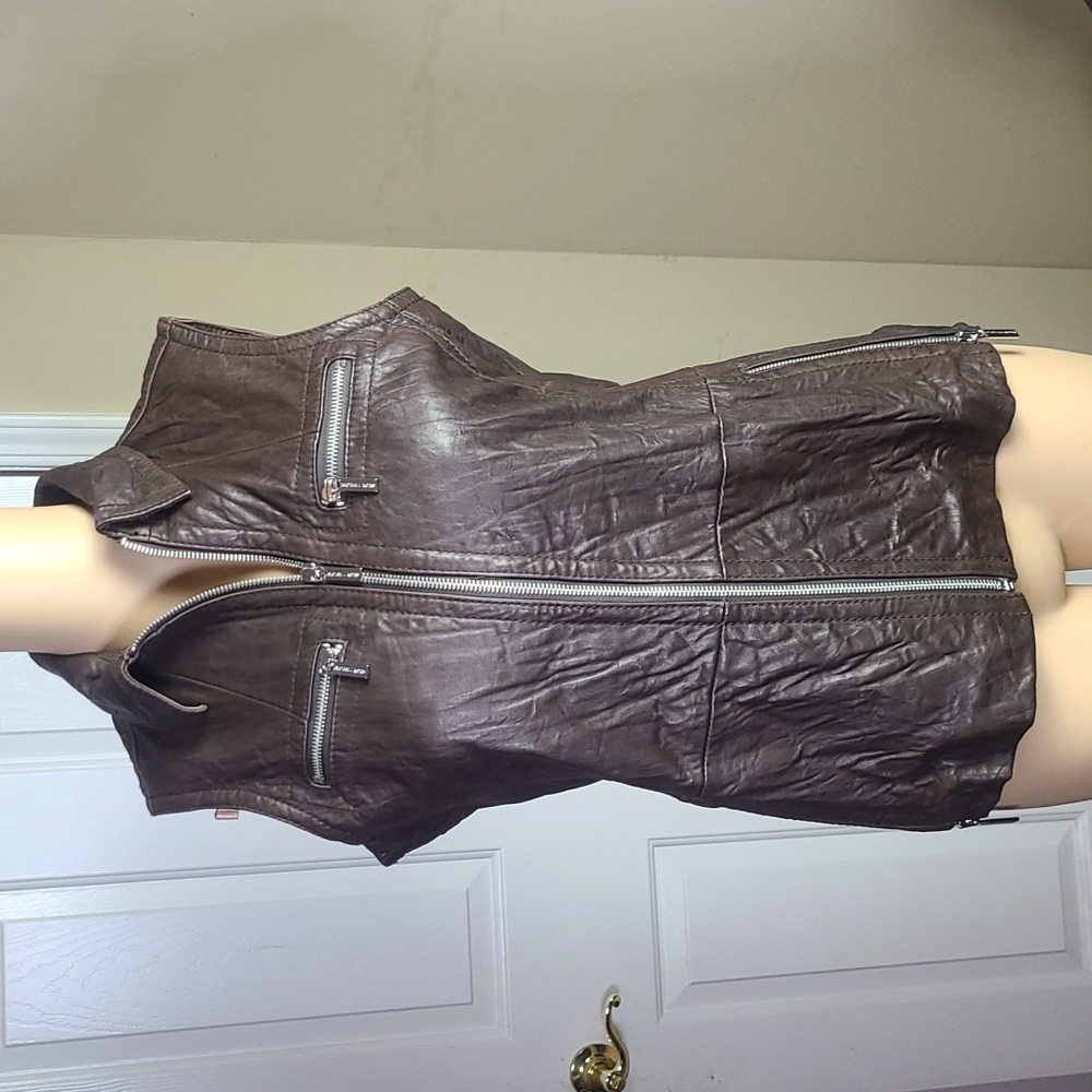Michael Kors Leather Vest